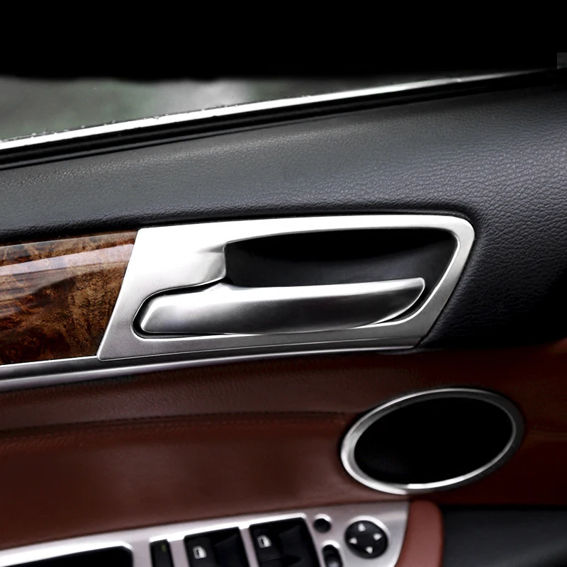 

Car-Styling Interior Side Door Handle Bowl Frame Cover Trim Doorknob Decal Strips For BMW X5 X6 F15 F16 E70 E71 Accessories