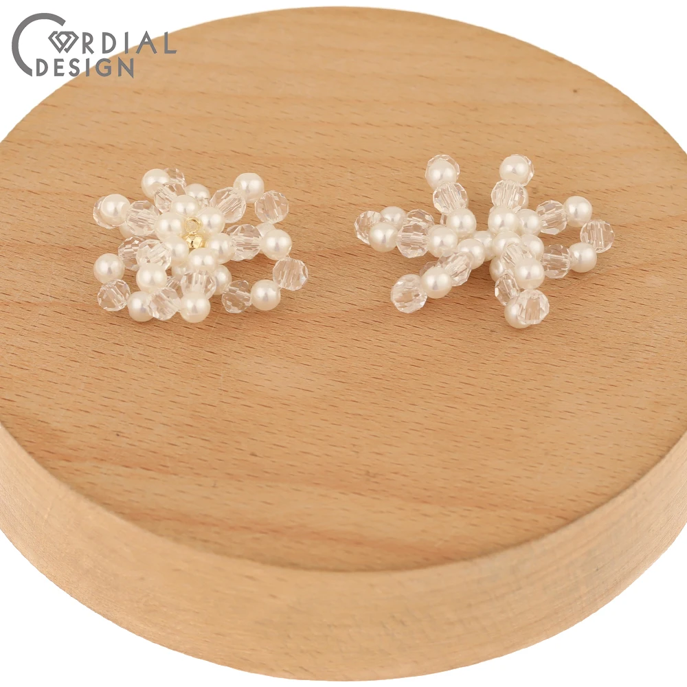 

Cordial Design 20Pcs Jewelry Accessories/Crystal Pendant Base/Imitation Pearl/Hand Made/Charms/DIY Making/Earring Findings