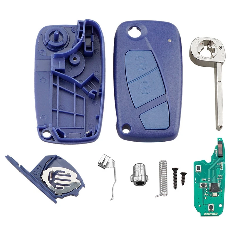 ФОБ для автомобильного ключа с двумя кнопками подходит Fiat 500 Panda 433MHZ PCF7946|Ключ от