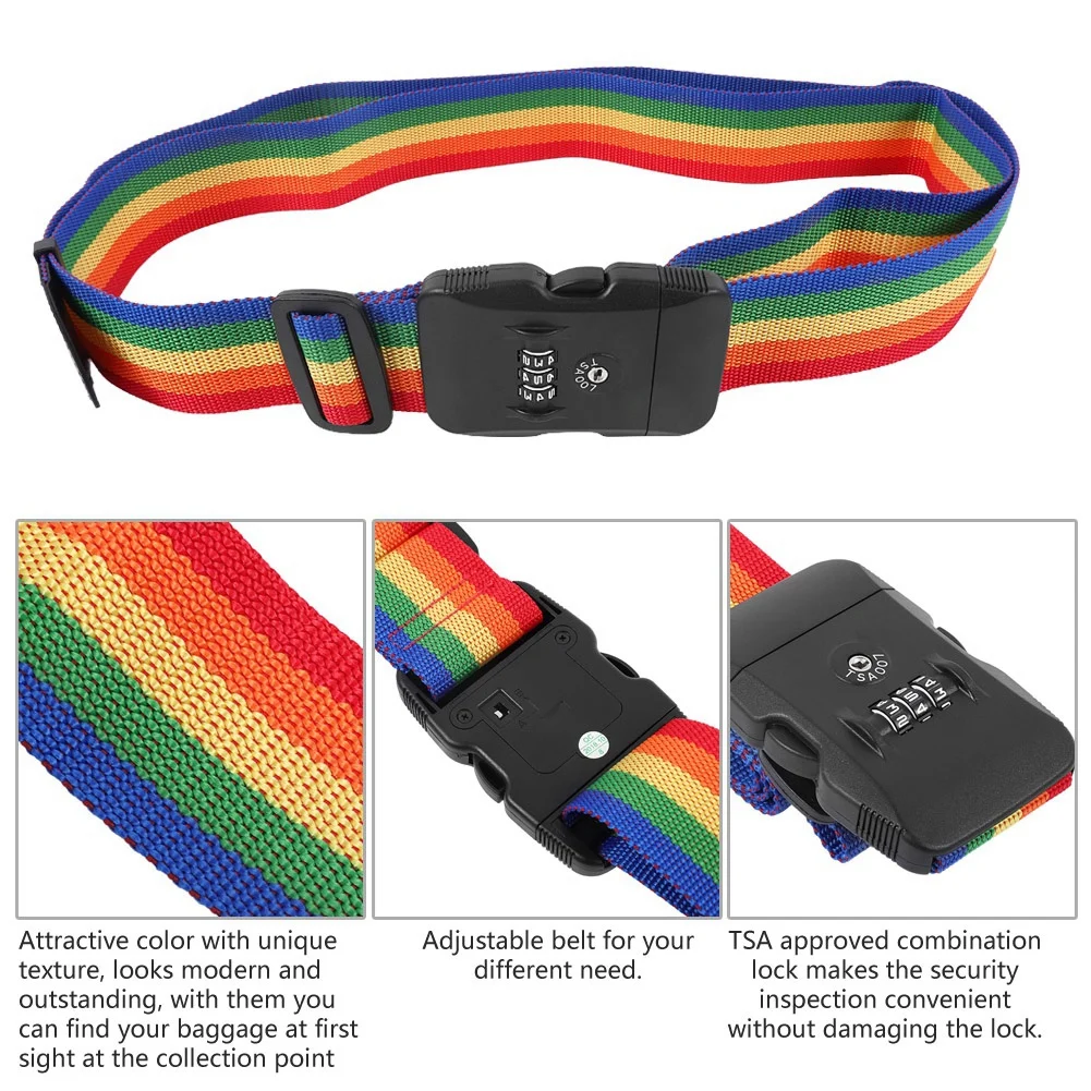 Ремень для багажа перекрестные ремни дорожный ремень чемодана TSA