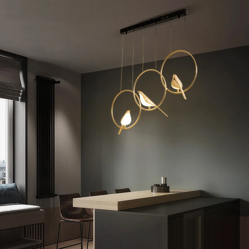 Скандинавский подвесной светильник birdie для столовой спальни комнатный