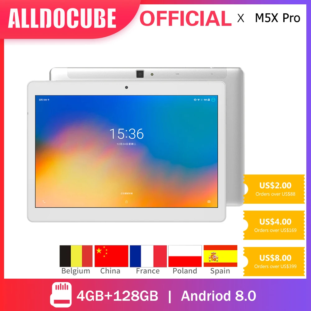 ALLDOCUBE M5X Pro планшет с 10 1 дюймовым дисплеем десятиядерным процессором MTK X27 ОЗУ 4 Гб