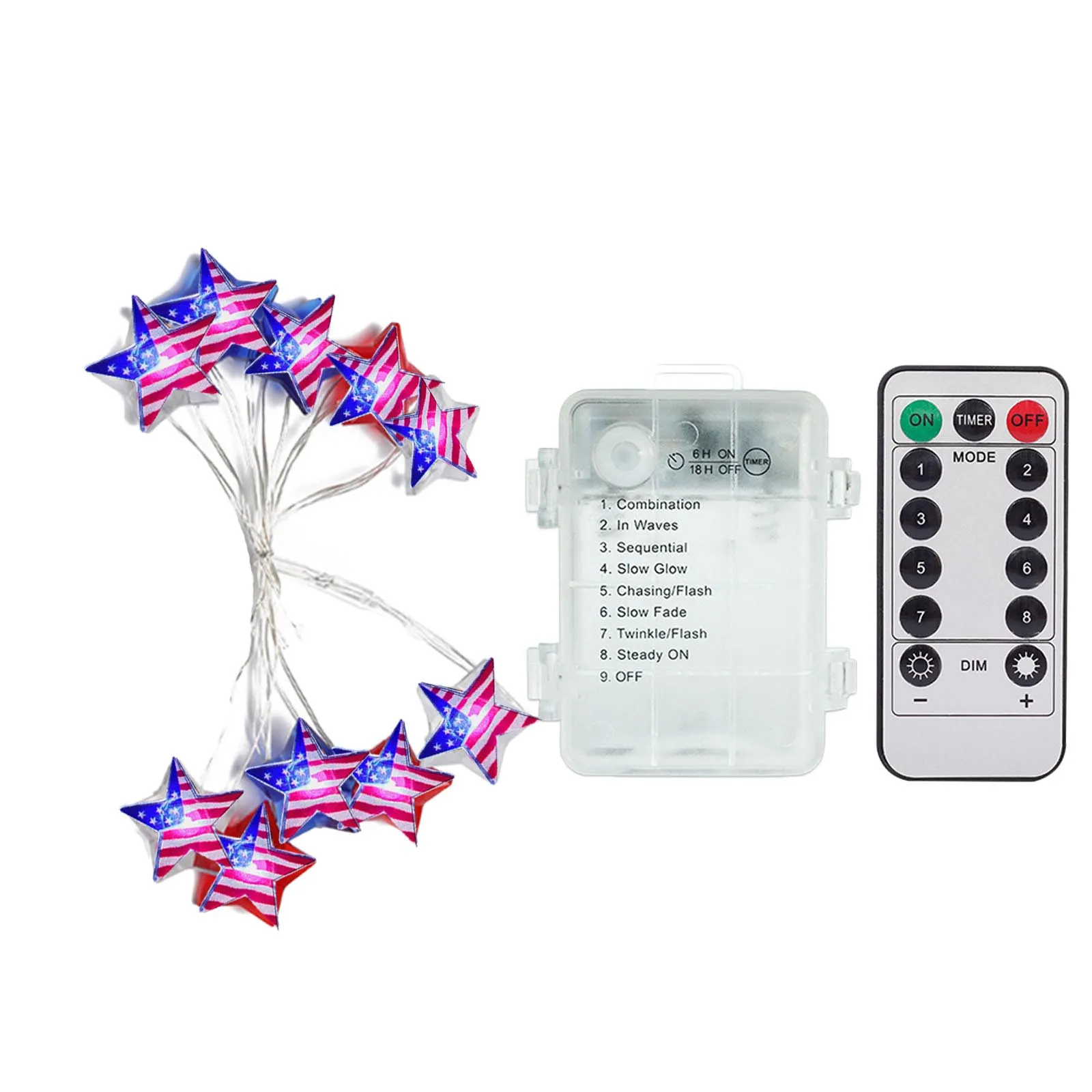 

Independence Day Flag Shaped Led Copper Wire Lamp Decorative Light String