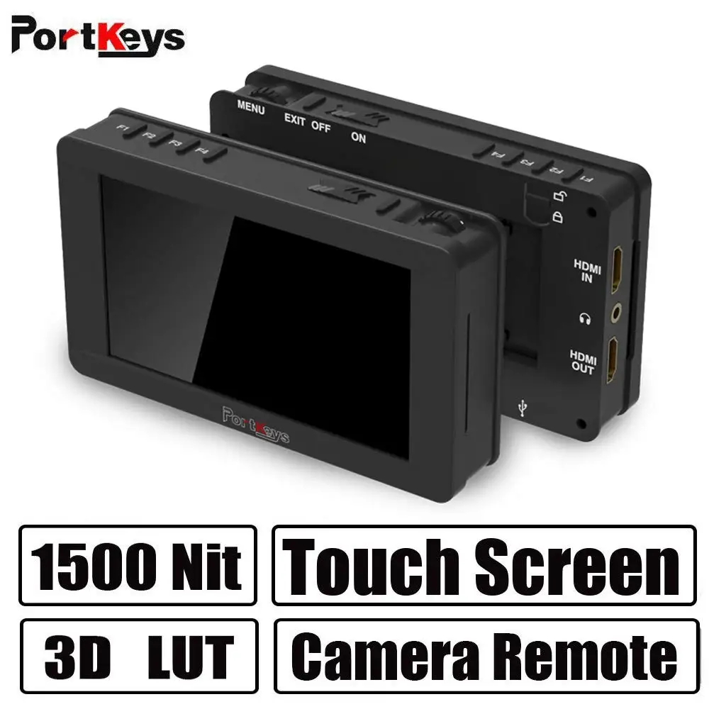 Portkeys LH5 HDR 1500nit монитор с сенсорным экраном 5 дюймовый камеры 4K HLG 3D LUT сенсорный