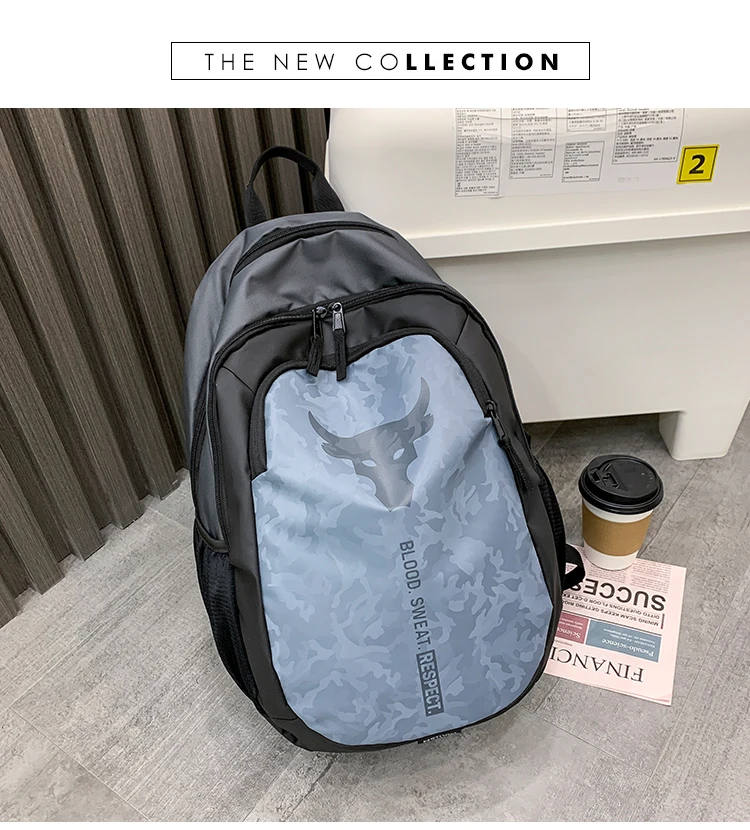 

2021 men's leisure sports travel backpack capacity student bag canvas backpack