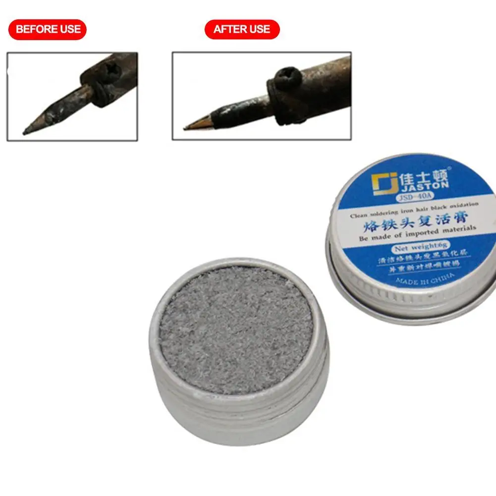 

Lead Free Soldering Iron Tip Tinner And Cleaner Compound Paste Refresher Tip Products Flux Soldering Cleaning Paste Non-stick