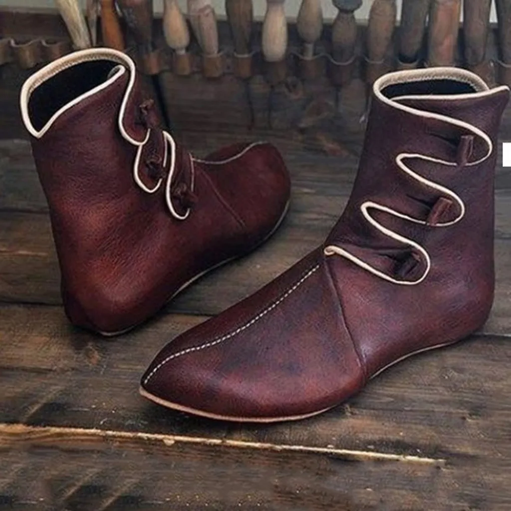 Женские кожаные ботильоны на низком каблуке с круглым носком|Зимние сапоги| |