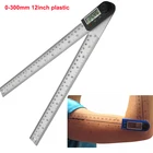 0-300 мм Многофункциональный цифровой ЖК-дисплей угловая линейка 360  электронный Гониометр транспортир измерительный инструмент