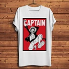 Забавная Мужская футболка с рисунком пиратского короля, капитана луфа, аниме, белая Повседневная мужская футболка с короткими рукавами, уличная одежда унисекс с рисунком аниме