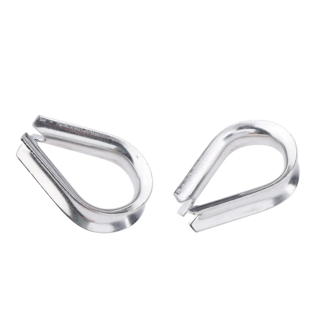

2pieces Wire Cables Lug Rigging Stainless Steel 304 3/8 '' Diameter