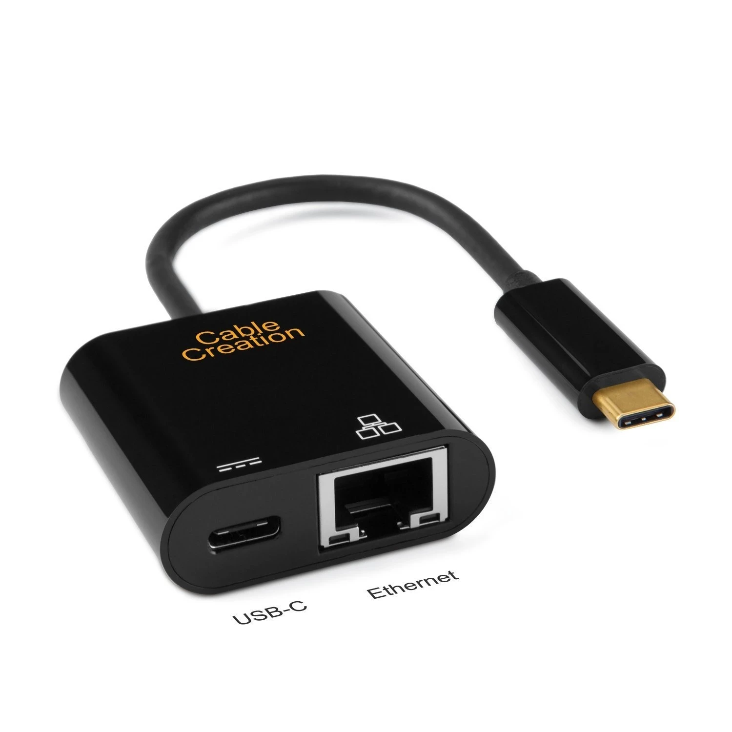 Usb c para Ethernet tipo c Thunderbolt Compatível para Rj45 Gigabit 10 100 1000 Lan Rede Mais Usb-c Fêmea Adaptador de Carregamento
