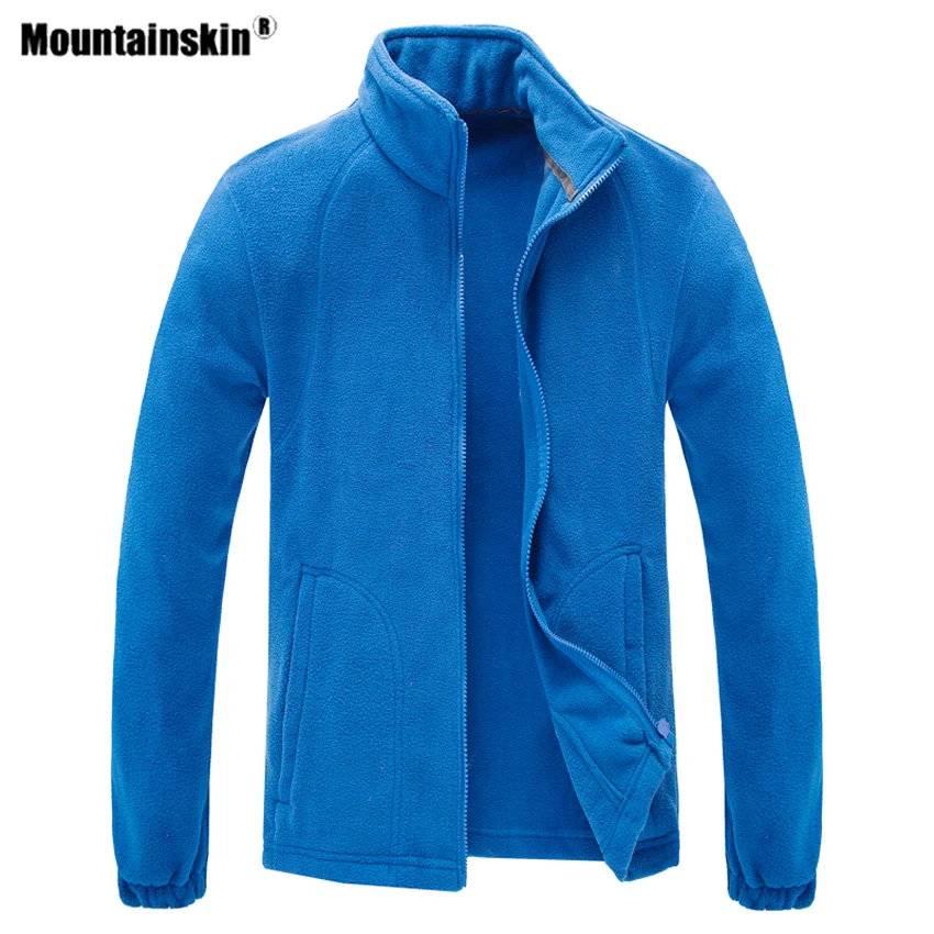 Мужская Флисовая Куртка Mountainskin ветровка для занятий спортом на открытом воздухе