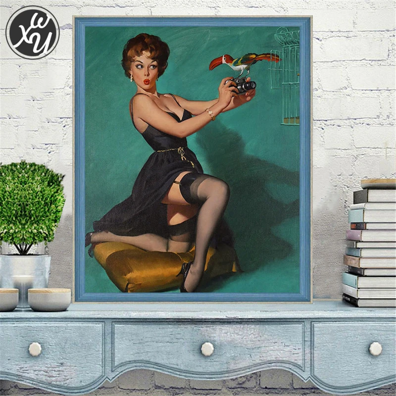 Наборы для алмазной живописи взрослых сексуальная женщина полная Мозаика