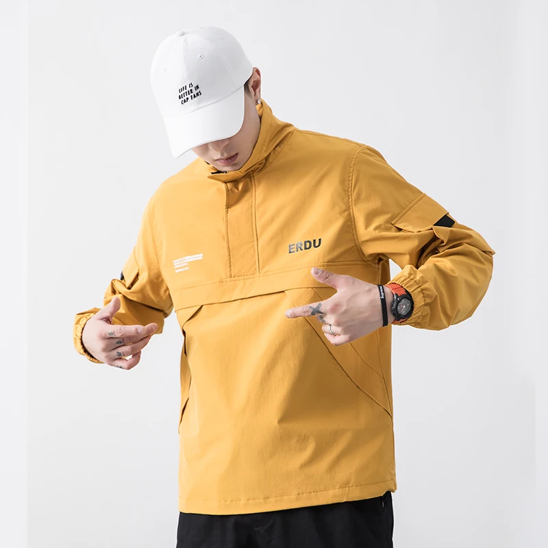 Мужская ветровка Повседневная Уличная верхняя одежда в стиле пэчворк размеры 4XL