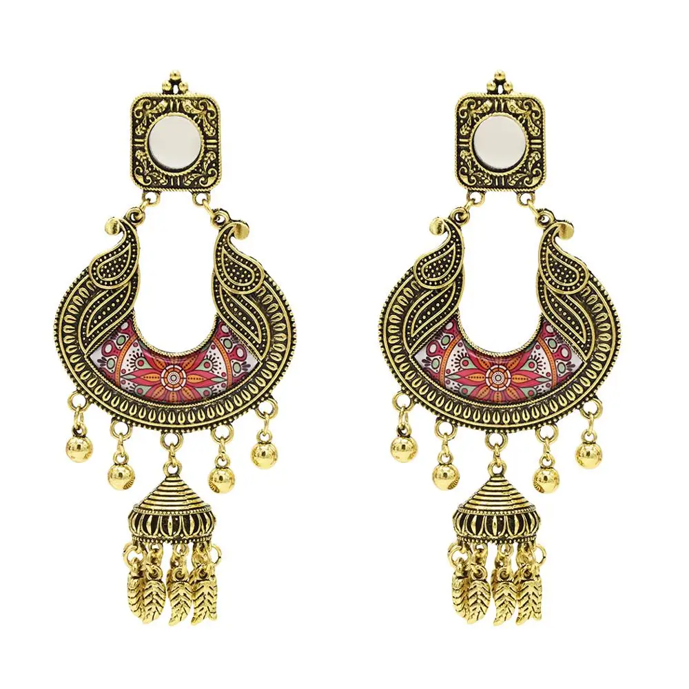 Серьги-подвески женские золотистые египетские Винтажные Ювелирные украшения в