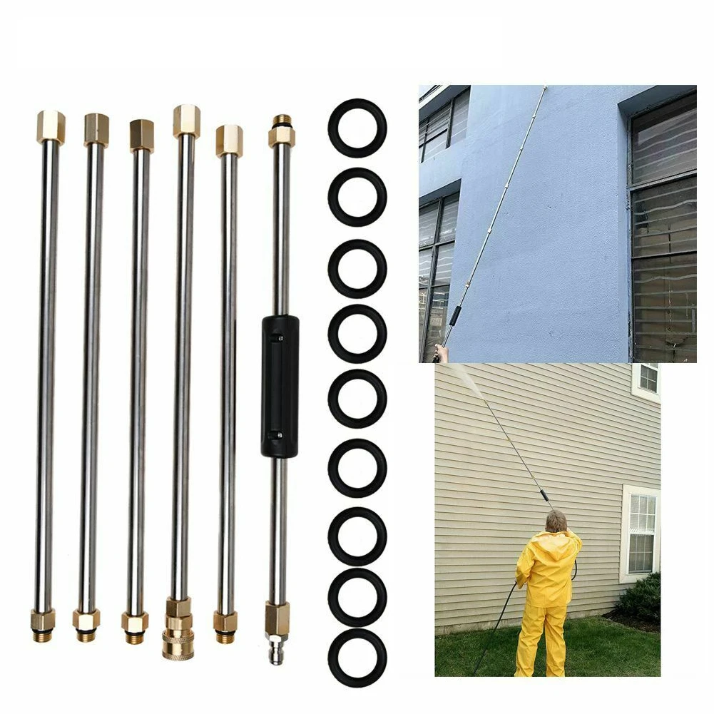 6 шт. светодиодные трубки Ланс 4000psi стержень для быстрого подключения расширение