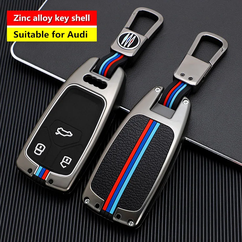 Zinc alloy Car Remote Key Case Cover Ptotect Shell Fob For Audi A4 B9 A5 A6L A6 S4 S5 S7 8W Q7 4M Q5 TT TTS RS Coupe Accessories
