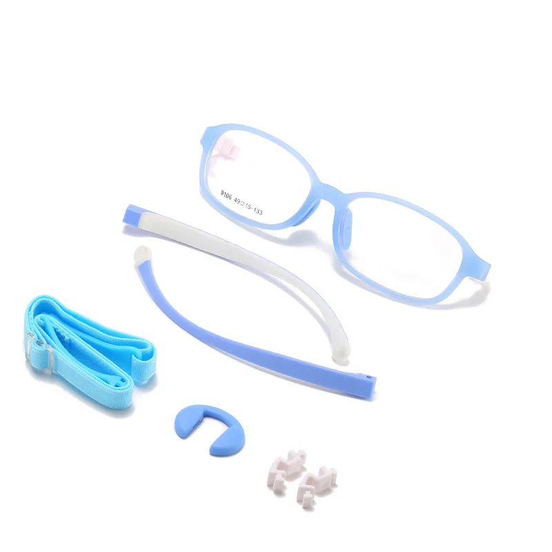 

Removable Kids Glasses Pink Girls Eyeglass Frames Children Flexible Silicon Myopia Eyewear Optical Kids Blue Boys' Glasse