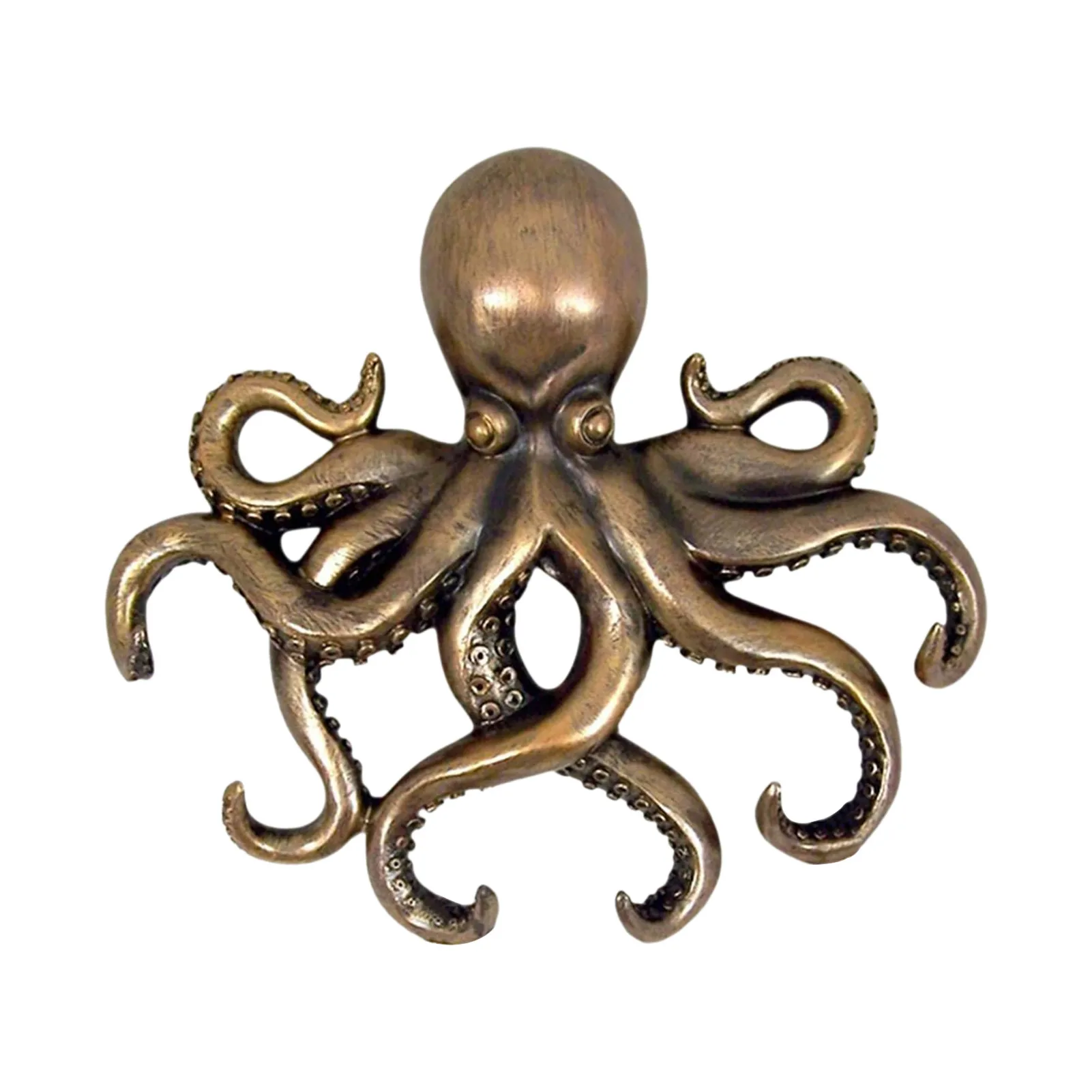 

Bronze Octopus Wall Mounted Keyholder Hook Crafts Key Hook Hanger House Decor Clothes Hanger Key Holder Rack
