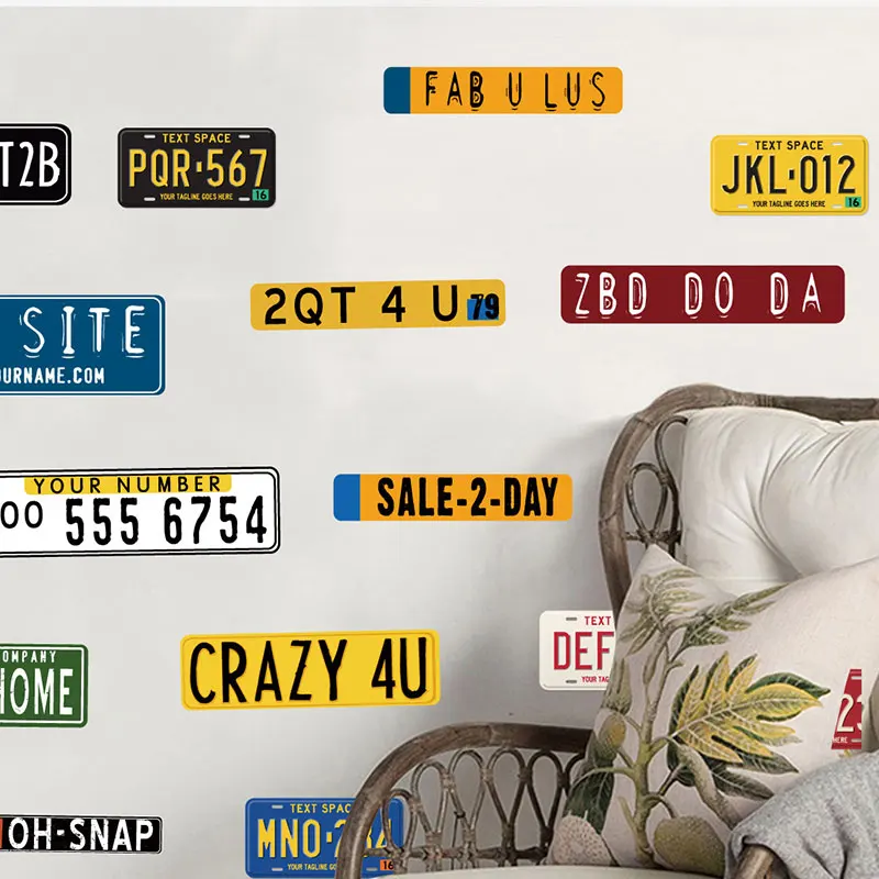 Новинка американская автомобильная наклейка в стиле ретро Настенная Наклейка