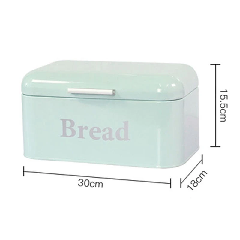 Vintage Bread Box Cupboard Iron Snack Desktop Finishing Dust-Proof Storage Bin Keeper Food Kitchen Shelf Décor | Дом и сад