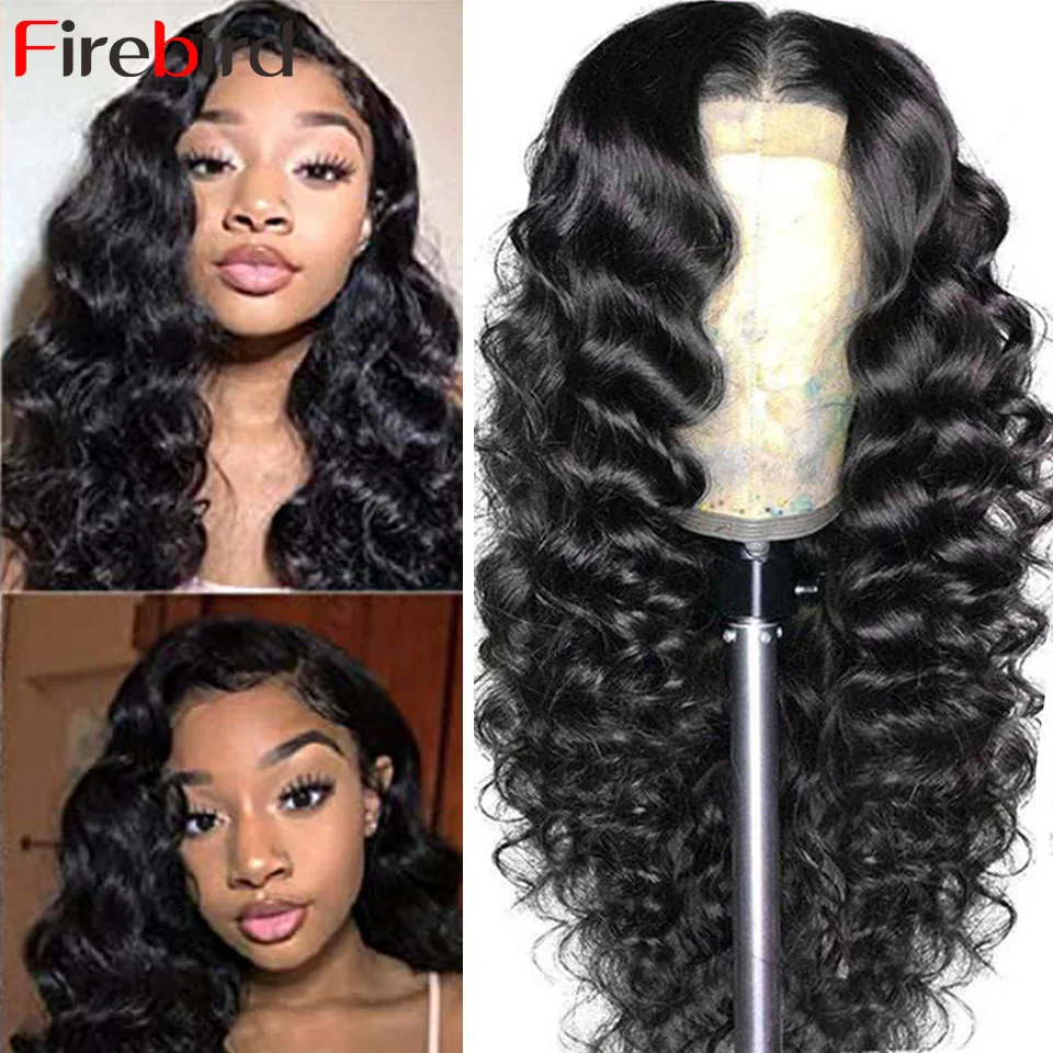 30 дюймов бразильские свободные глубокая волна парик свободная передние парики
