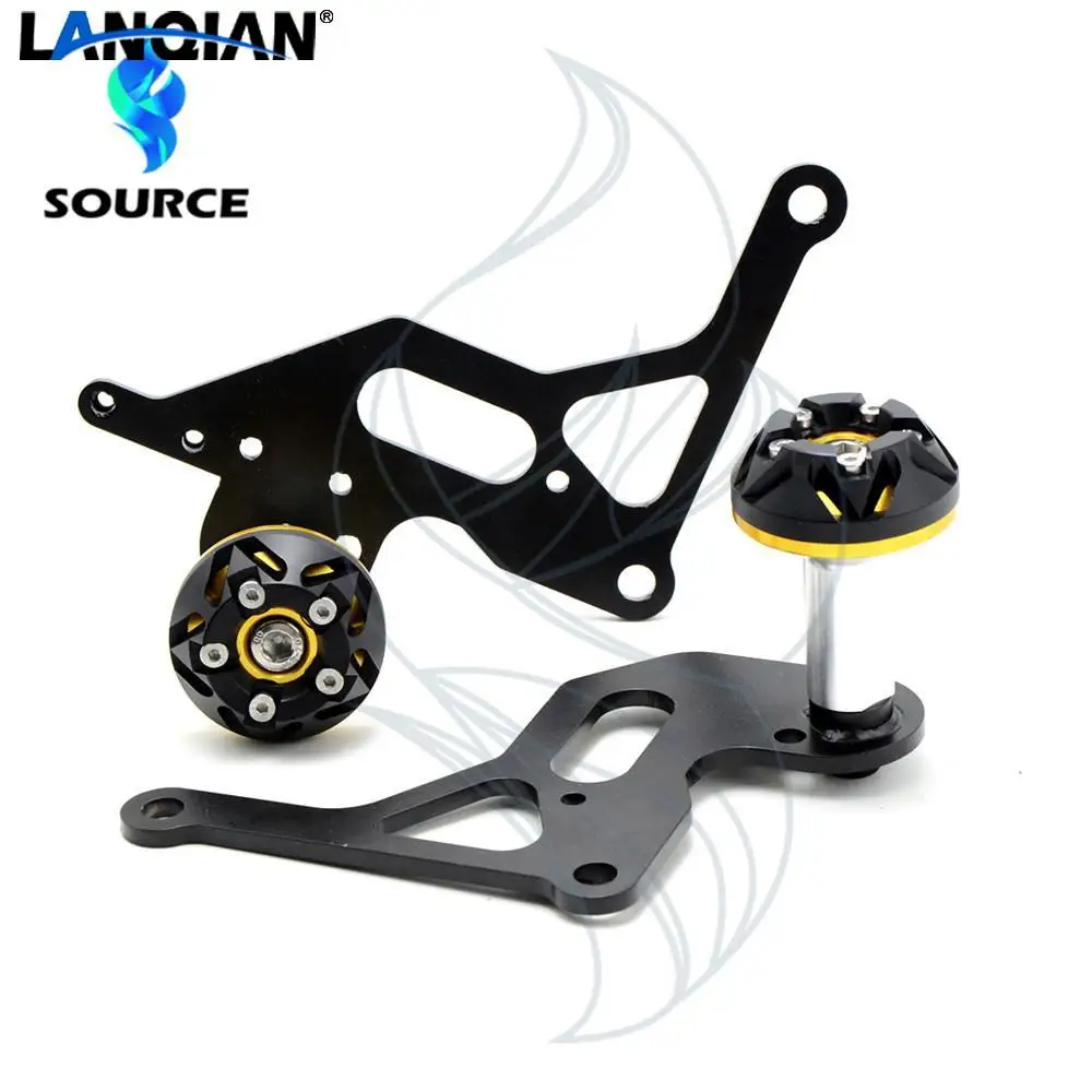 

Аксессуары для мотоциклов золотого цвета CNC алюминиевая крышка двигателя слайдеры рамы защита от ударов для SUZUKI GSXR1000 K9