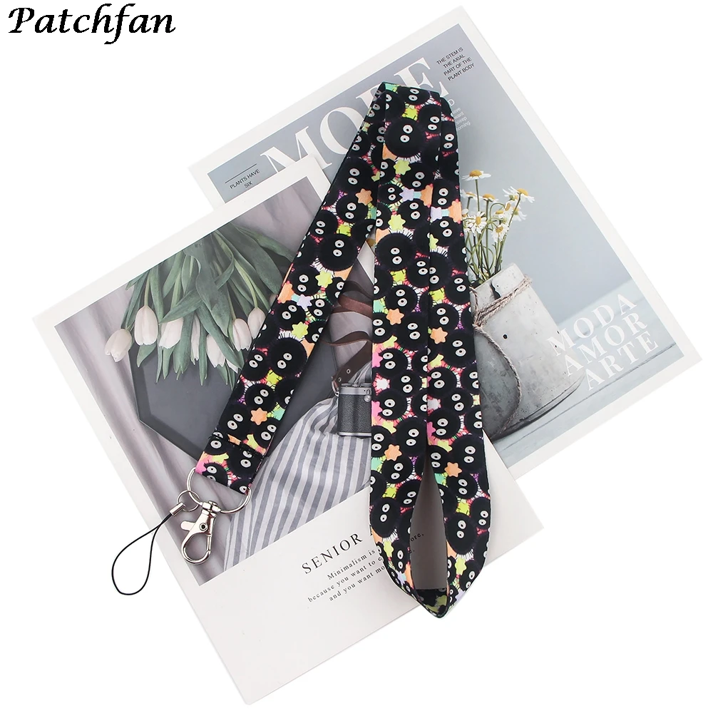 20 шт./лот AD487 Patchfan шнурок с изображениями из мультфильмов брелки для ключей значок