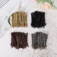 100pcs wedding hair clips barrette hairpins black side wire folder styling tools