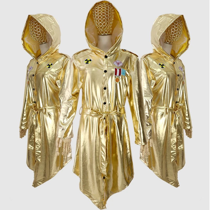Пальто для игры в PUBG костюм косплея ветровка золотой Тренч пальто большой бег