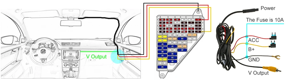 SINOSMART Novatek 96658 автомобильный Wifi DVR для Volvo XC60 XC70 XC90 управление с помощью мобильного телефона ПРИЛОЖЕНИЕ SONY IMX323