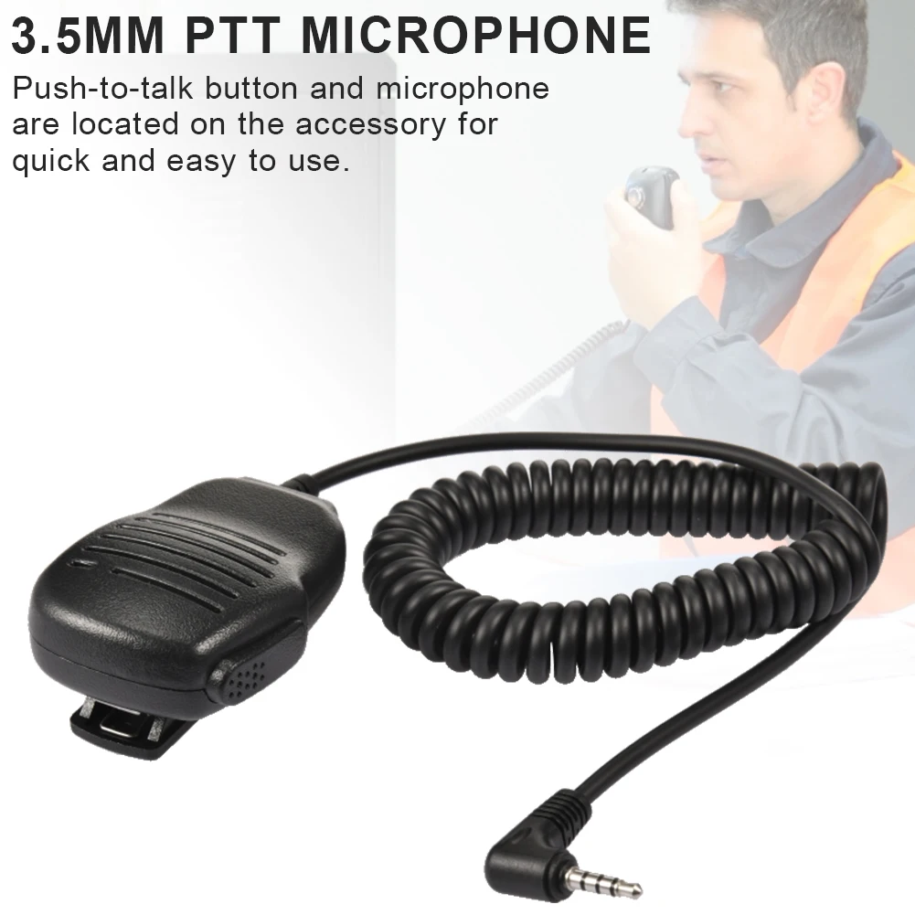 

3,5 мм PTT Микрофон PTT дистанционный динамик для Yaesu / Vertex VX-1R 210 210A