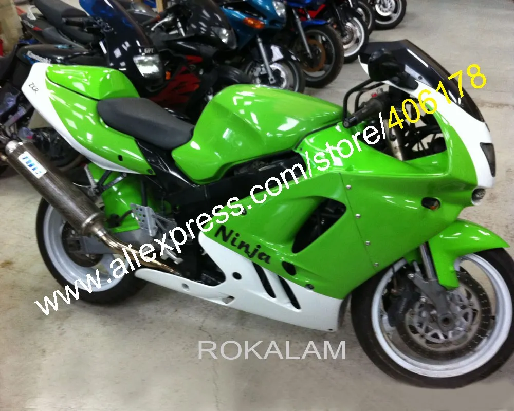 

Full Fairing Kit For Kawasaki NINJA ZX9R ZX 9R ZX-9R Green White 94 95 96 97 1994 1995 1996 1997 Bodywork Fairings