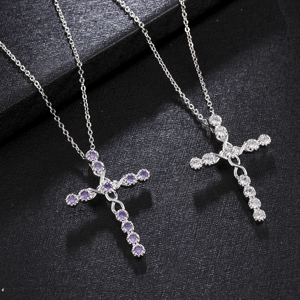 Ожерелье с крестиком модные мужские и женские Стразы 2020|Ожерелья подвеской| |