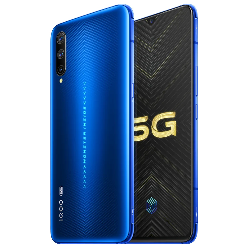 Vivo IQOO Pro 5G мобильный телефон Snapdragon 855 Plus Android 9,0 6,4" Super AMOLD 12G ram 256GB rom 48.0MP 44W зарядное устройство