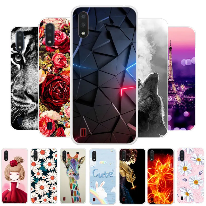 Чехол для Samsung M01 чехол силиконовая Мягкая задняя крышка из ТПУ чехлы телефонов