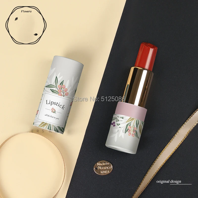 12.1mm Empty Flower Beauty Tool Concealer Package Cosmetic Lipsitck Lip Balm Papery Container Craft Paper Packing Gloss Box | Красота и