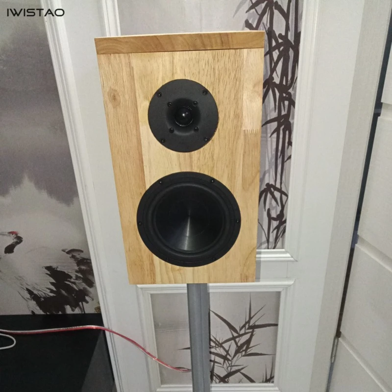 Iwistao HIFI 2 Way динамик пустой шкаф 6,5 дюймов 1 пара готовая из чистой твердой древесины перевернутая для лампового усилителя
