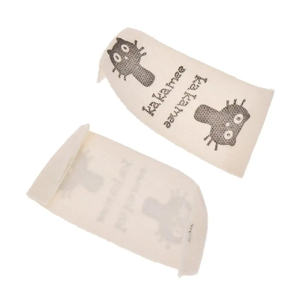 50 шт./лот хлопковые этикетки с рисунком черного кота ручной работы швейные бирки