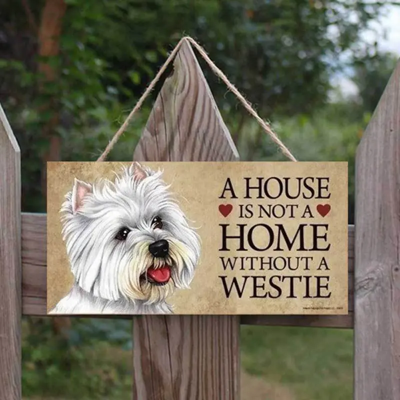 

New Dog Accessories Tags Rectangular Wooden Pet Tag Pendant Animal Sign Plaques Wood Sign Dog House Home Decoration Wall Decor
