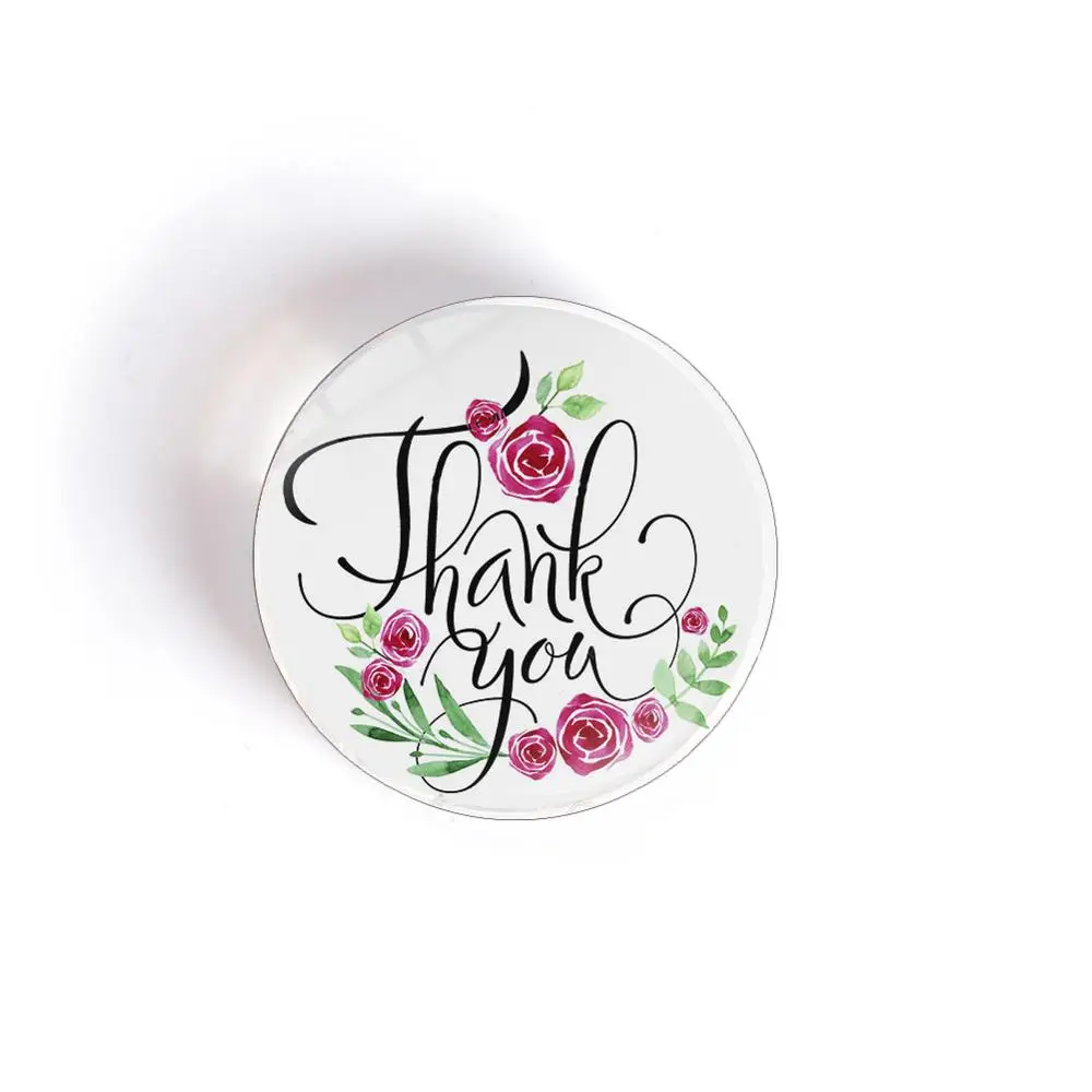 QIYUE креативная надпись спасибо магнитная Хрустальная круглая стеклянная