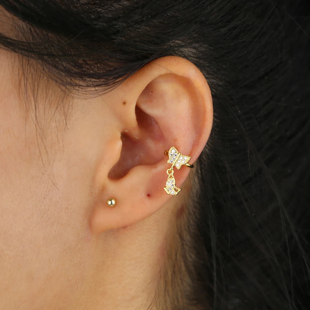 Симпатичная бабочка 1 шт. Минималистичная искусственная микрозакрепка белая