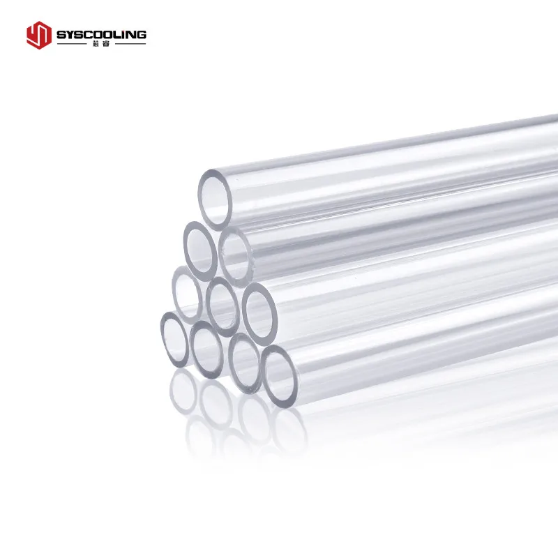 Syscooling трубка для охлаждения воды Прозрачная Жесткая PETG ID10mm OD14mm 50 см Длина DIY ПК