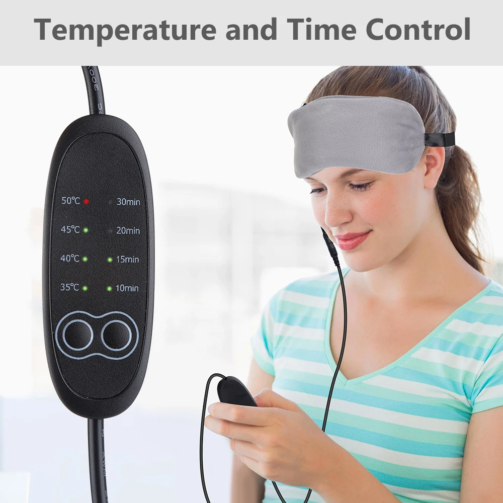 

Heated Eye Mask Cold & Warm Eye Compress Aroma Therapy Dry Eyes Dark Circles Eye Bags Stye Headache Reliever Sleep Aid