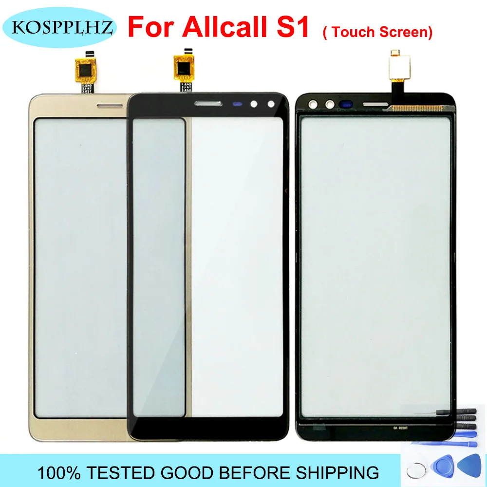 KOSPPLHZ 5.5 inch front outer glass For Allcall S1 Touch Screen Panel Replacement +tools | Мобильные телефоны и