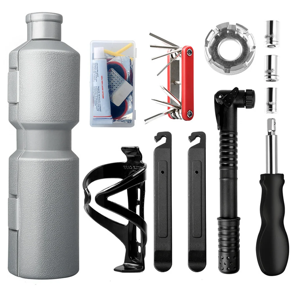 

1 Set of Bottle Shaped Repairing Tool Bike Repair Tool Set Box Cycling Equipment