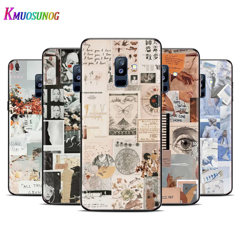 

Retro Art Aesthetics For Samsung Galaxy A3 A5 A6 A7 A8 A9 A6S A8S A9S Star Plus 2016 2017 2018 Black Silicone soft Phone Case