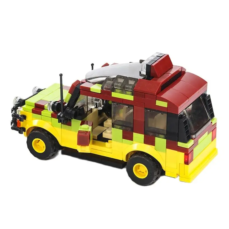 

MOC Jurassic Age Explorer Soldier Building Blocks German Willis off-antiaircraft Bricks Christmas Toy for Children
