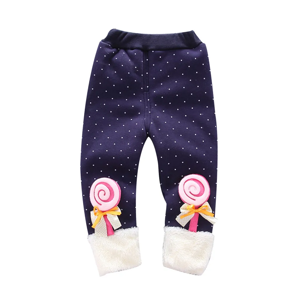 Детские зимние штаны теплые для мальчиков и девочек хлопковые плотные леггинсы с