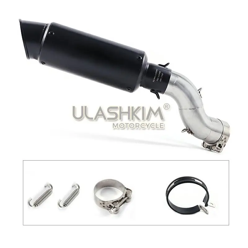 

Motorcycle Exhaust Middle pipe Muffler full System Pipe Pipe Tube Slip On For Kawasaki Z900 Z 900 2017 2018